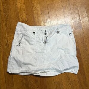 New York & Company Off-White Skirt with Metal Accents